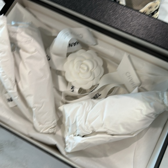 CHANEL logo mania suede sneakers size 38 - Picture 9 of 16